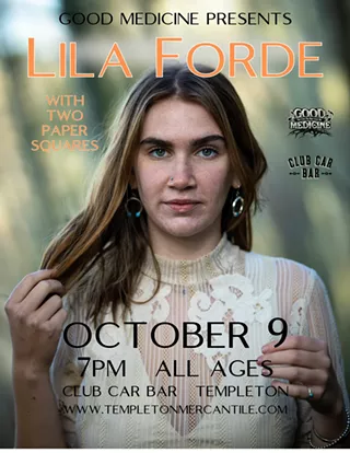 Image: Lila Forde with Two Paper Squares live at Club Car Bar