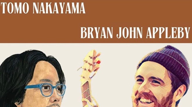 Live music from Bryan John Appleby, Tomo Nakayama, and Omen Moth