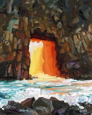 Image: May Featured Artist Hema Sukumar, Fine Art Acrylic Paintings From the Coast to the Hills