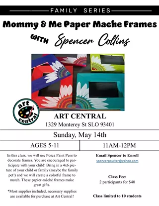 Image: Mommy and Me Paper Mache Frame Decorating
