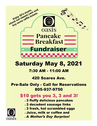 Image: Oasis Pancake Breakfast Fundraiser