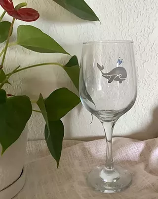 Image: Paint on Wine Glasses