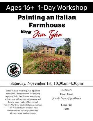 Image: Painting an Italian Farmhouse with Pastels with Jim Tyler