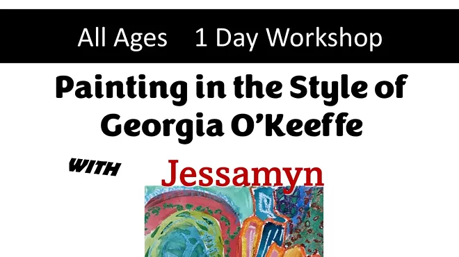 Image: Painting in the Style of Georgia O'Keeffe