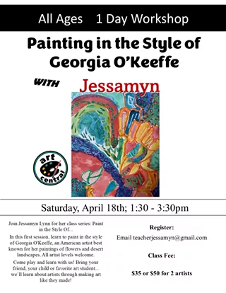 Image: Painting in the Style of Georgia O'Keeffe