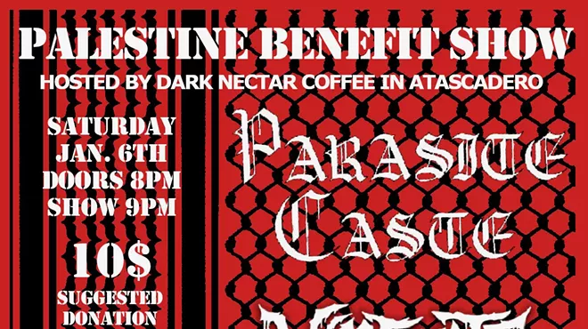 Image: Palestine Benefit Show: Parasite Caste, Viscerate, Sores for Days