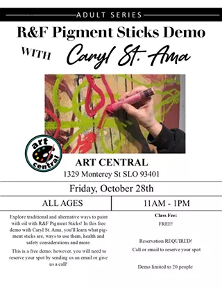 Image: R & F Pigment Sticks Demo with Caryl St. Ama