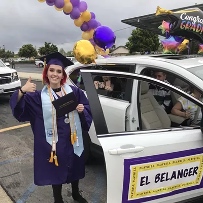 Image: Santa Maria high school students graduate, both virtually and in person