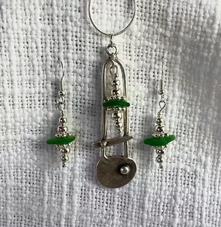 Image: Sea Glass Art Deco Jewelry