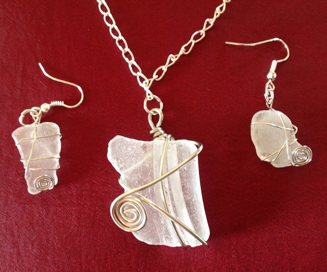 Learn how to wire wrap sea glass.