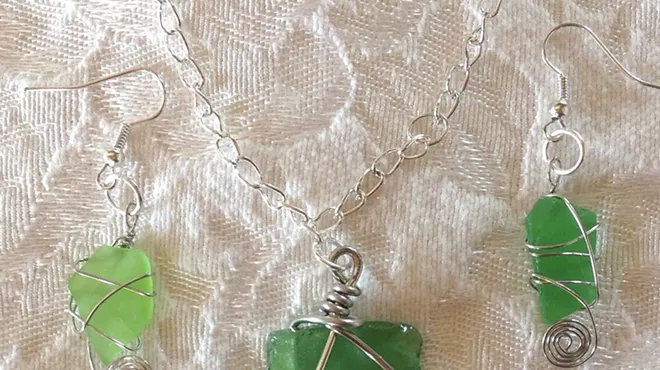 Image: Sea Glass Wire Wrap Jewelry