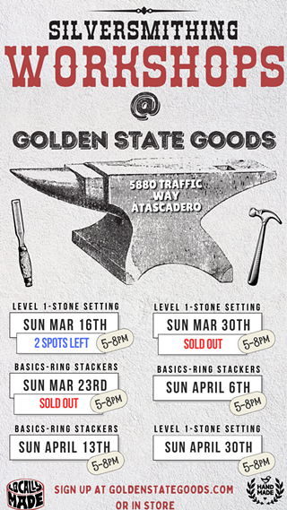 Image: Silversmith Workshops: Basics and Stone Setting