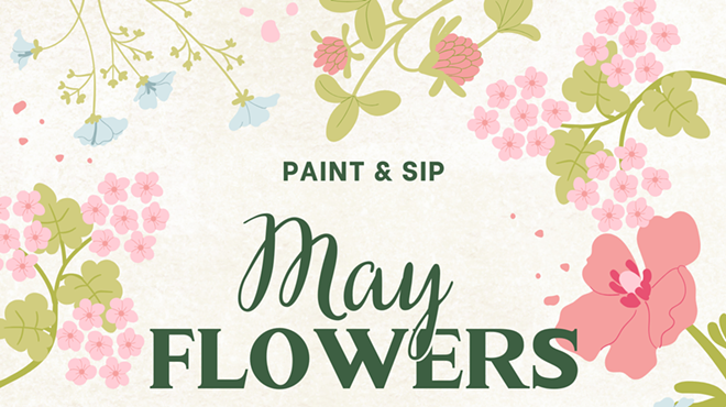 Image: Sip n Paint May Flowers