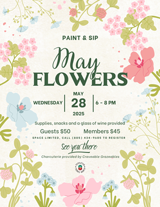 Image: Sip n Paint May Flowers