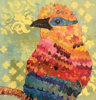 Image: Songbird Spring Collage with Linda Cunningham