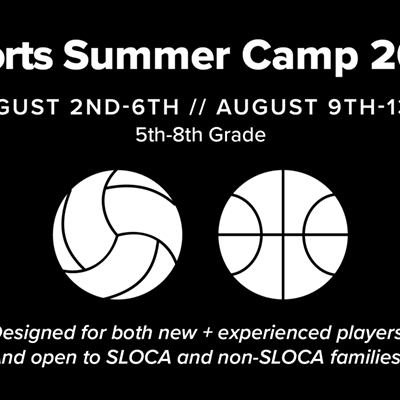 Sports Summer Camp 2021, 8/9-13, 5th-8th grade