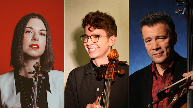 Image: Tessa Lark, Joshua Roman, and Edgar Meyer
