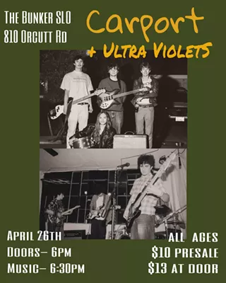 Image: The Bunker SLO presents: Carport & Ultra Violets
