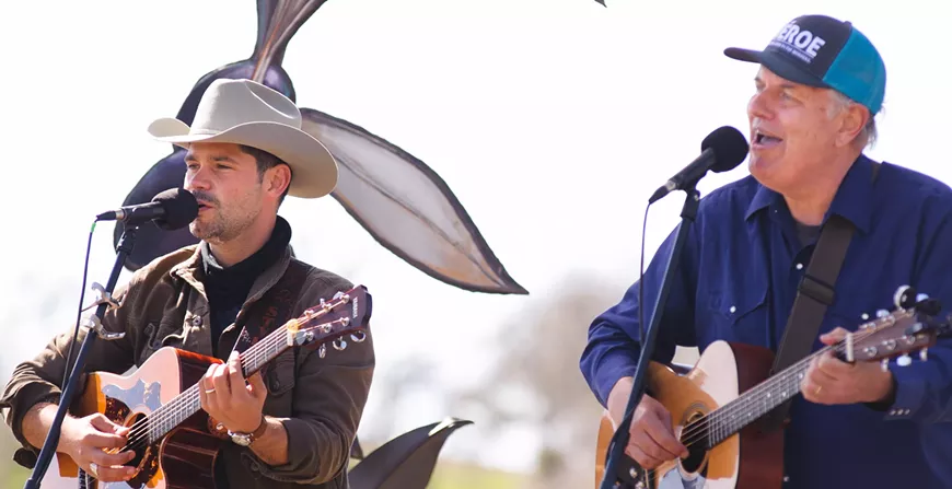 Tim Styles (left) and Steve Key. Sept. 25 Sculpterra Winery.