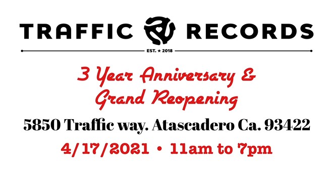 Traffic Record Store Third Anniversary and Grand Reopening