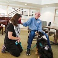 Healing hounds: The local Alliance of Therapy Dogs chapter spreads compassion through volunteer Elise Mebel and her therapy dog, Moosh