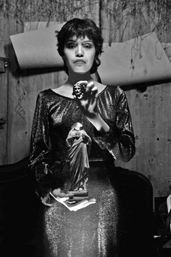 TERESA COVARRUBIAS, 1982 Chicana and Brat punk band vocalist Teresa Covarrubias, as photographed by Sean Carillo in 1982. - PHOTOS COURTESY OF STUDIOS ON THE PARK