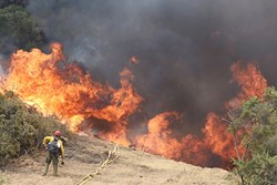 TAX DISPUTE Opponents of Proposition 19 say the measure will increase property taxes, but proponents say the measure is closing a tax loophole and directing increased revenues toward much-needed fire protection. - PHOTO COURTESY OF SANTA BARBARA COUNTY FIRE DEPARTMENT