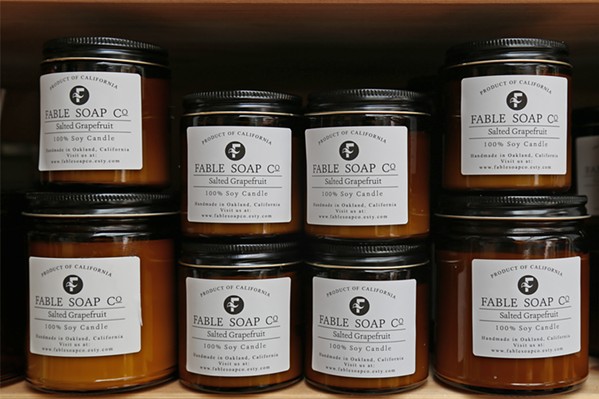 AMAZING SCENTS You can find locally made candles, soaps, lotions, shampoos, hand sanitizers, and more at the Fable Soap Co. in Los Osos. - FILE PHOTO BY DYLAN HONEA-BAUMANN