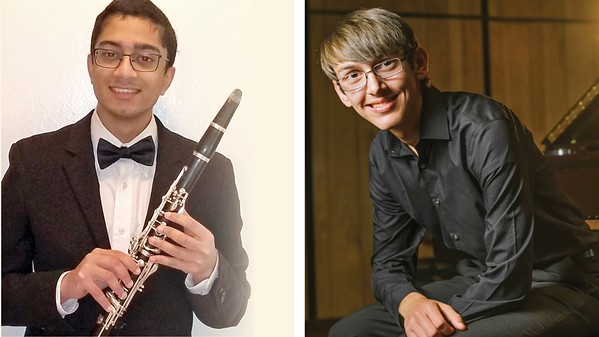 VIRTUAL Clarinetist Kiran Manikonda and pianist Grant Smith are this year's featured soloists at the Cal Poly Symphony's March 12 virtual concert. - PHOTO COURTESY OF CAL POLY SLO