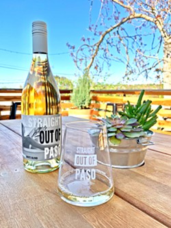 BLENDED Straight Out Of Paso's first white blend includes roussanne, marsanne, and clairette blanche from Paper Street and Law Estate vineyards. - PHOTOS COURTESY OF BRITTA ROBERTS