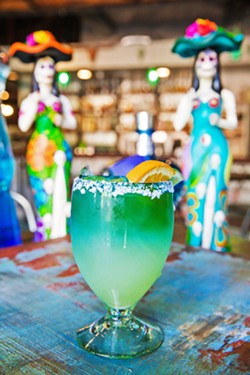 SALTY La Esquina Taqueria serves up the Best Margarita, including the Gonzagarita, orange-infused tequila blanco, fresh lime juice, house-made sweet and sour, and French Bauchant liquor. - PHOTO BY JAYSON MELLOM