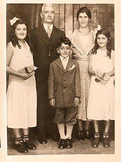 HIS STORY Bruce Badrigian's Armenian family (from left to right), his Aunt Mary, Kachadoor (grandfather), Simon (father), Isgouhi (grandmother), and Aunt Elizabeth. - PHOTO COURTESY OF BRUCE BADRIGIAN