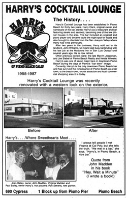 THE LAST MAKEOVER Harry's Night Club and Beach Bar is in the midst of a major upgrade, for the first time since former owners Paul and Joan Bailey outfitted the building's exterior with Western-style siding and roofing in the '80s. - PHOTOS COURTESY OF EFFIE MCDERMOTT