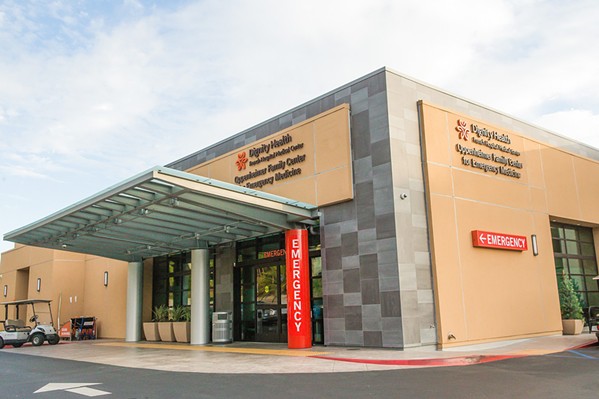 NOT COVERED As of July 16, Anthem Blue Cross stopped covering Dignity Health care facilities such as French Hospital Medical Center. Contract negotiations between the insurance company and health care system are ongoing. - FILE PHOTO BY JAYSON MELLOM