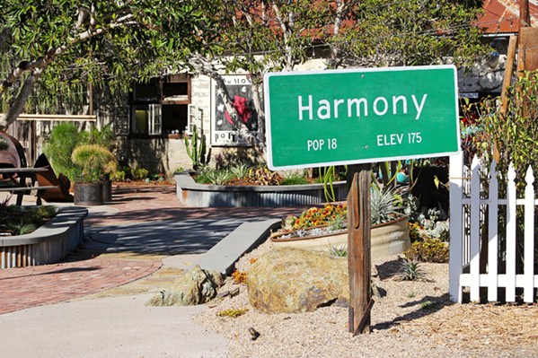HEADED TO HARMONY? The one-block historic town, purchased by Alan and Rebecca Vander Horst in 2014, will host Table &amp; Vine's Sept. 30 dinner event. The menu is being finalized. - PHOTO COURTESY OF TOWN OF HARMONY