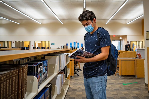 MASKS REQUIRED As Cuesta College and Cal Poly return to campus, everyone is required to mask up, regardless of vaccination status. - PHOTO COURTESY OF CUESTA COLLEGE