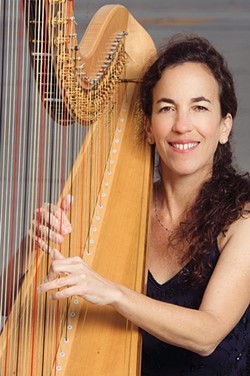 HAVE HARP, WILL TRAVEL Los Angles-based harpist Marcia Dickstein will join the SLO Symphony on Oct. 2, to play Gustav Mahler's Adagietto from Symphony No. 5 for strings and harp, at the SLOPAC. - PHOTO COURTESY OF MARCIA DICKSTEIN
