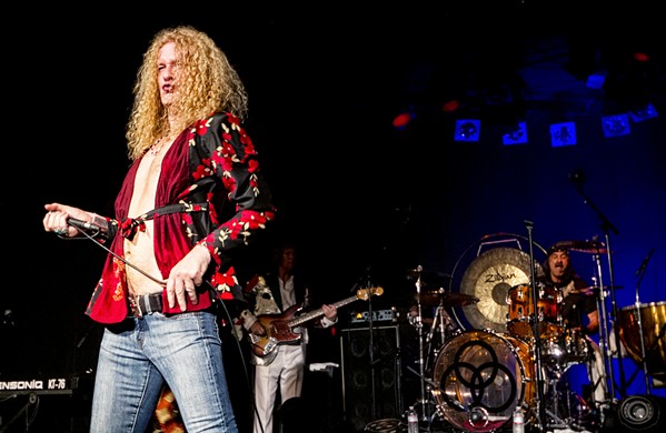IS THAT YOU, ROBERT? On Oct. 14, premiere Led Zeppelin tribute act Led Zepagain plays the Clark Center. - PHOTO COURTESY OF LED ZEPAGAIN