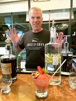 SUPERIOR SPIRITS Master mixologist Eric Olsen of Central Coast Distillery whips up some amazing cocktails&mdash;including this ice cream masterpiece&mdash;using his small batch Forager spirits. - PHOTOS BY GLEN AND ANNA STARKEY