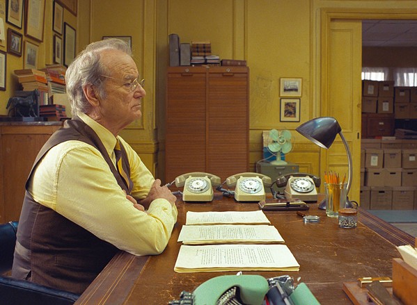 BECAUSE JOURNALISM Bill Murray stars as journalist Arthur Howitzer Jr., a unifying thread through three main stories told in auteur Wes Anderson's 10th film, The French Dispatch. - PHOTO COURTESY OF AMERICAN EMPIRICAL PICTURES
