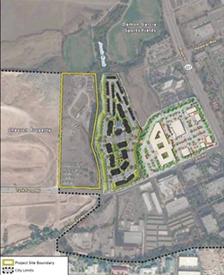NEW HOUSING The SLO City Council signed off on 280 new units of housing at 600 Tank Farm Road on Feb. 1. - IMAGE COURTESY OF SLO CITY