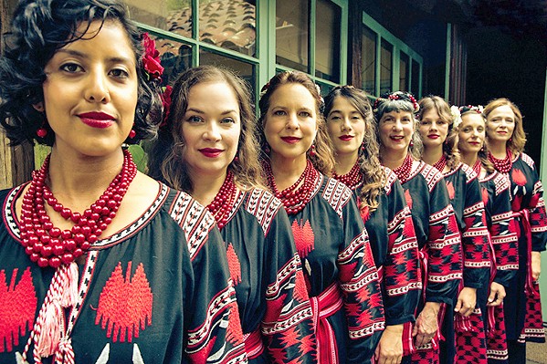 SONIC EXPLORERS Kitka Women's Vocal Ensemble presents Slavic Sounds at the SLO First Presbyterian Church on May 7. - PHOTO COURTESY OF THE KITKA WOMEN'S VOCAL ENSEMBLE