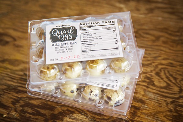 READY TO CRACK At $4 a dozen, quail eggs peel easily once boiled and make the perfect ramen topping. - PHOTO BY JAYSON MELLOM