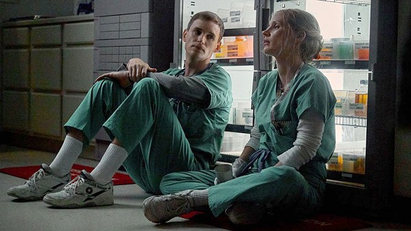 COMRADES IN ARMS Nurses Charlie Cullen (Eddie Redmayne) and Amy Loughren (Jessica Chastain) become fast friends until patients in their care begin to die unexpectedly in The Good Nurse, streaming on Netflix. - PHOTO COURTESY OF FILMNATION ENTERTAINMENT