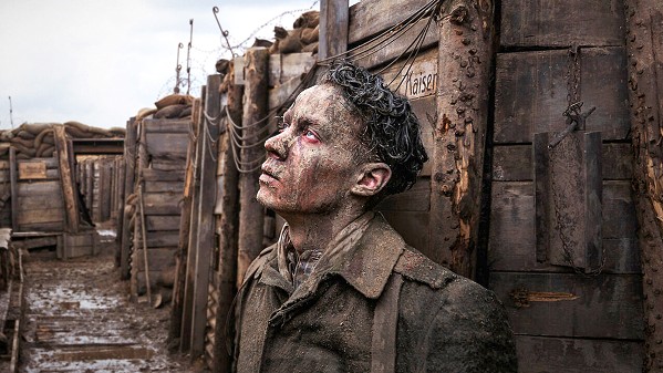 BROKEN Felix Kammerer stars as German soldier Paul B&auml;umer, in All Quiet on the Western Front, a multiple Academy Award nominee including for Best Picture and Cinematography, playing on the big screen at The Palm Theatre and streaming on Netflix. - PHOTO COURTESY OF NETFLIX