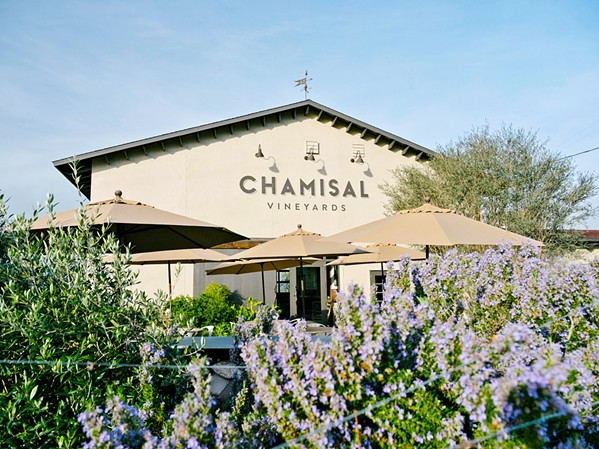 INDUSTRY PIONEER Chamisal planted Edna Valley's first commercial vineyard 50 years ago. Named for the area's native flowering shrubs by founder Norman Goss, the picturesque property lies within the SLO Coast American Viticultural Area. - PHOTOS COURTESY OF CHAMISAL VINEYARDS