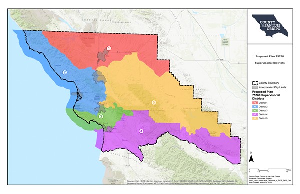 Slo County Settles Redistricting Lawsuit Will Replace Patten Map News San Luis Obispo New 8110
