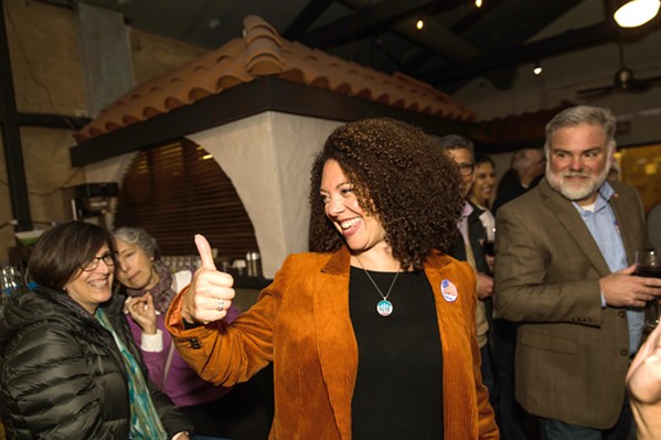 SLO FAVE Readers voted Erica Stewart, who won the 2022 election to be San Luis Obispo's mayor, as the Best Public Official. She's everything, everywhere, all at once. - FILE PHOTO BY JAYSON MELLOM