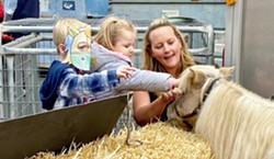 ANIMAL LOVE Children ages 8 to 14 can attend one of Hoofprints' Pony Parties to learn more about animal care and spend quality time with farm animals. - PHOTO COURTESY OF HOOFPRINTS