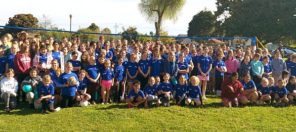 PLAYING AND LEARNING The United States Youth Volleyball League recently opened up registration for Central Coast recreational volleyball programs where kids ages 7 to 15 can play volleyball against kids in their neighborhood and play against teams across the Central Coast. - PHOTO COURTESY OF VERONICA SANCHEZ